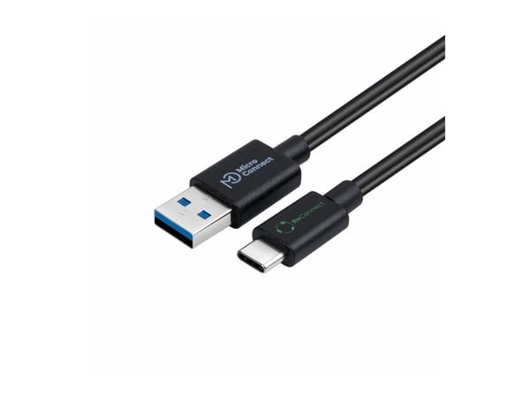 Microconnect ECO-USB3.2CA0.25, 0,25 m, USB A, USB C, USB 3.2 Gen 2 (3.1 Gen 2), Sort