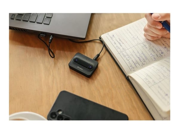 Sandberg 450-13, Bluetooth, 3,5 mm, A2DP, AVRCP, HSP, 10 m, Musta, Akku, USB