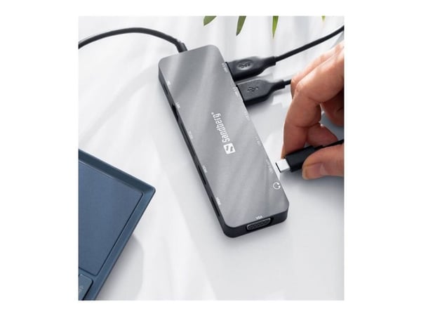 Sandberg 13-i-1 - Dockingstasjon - USB-C - HDMI, VGA - 100Mb LAN