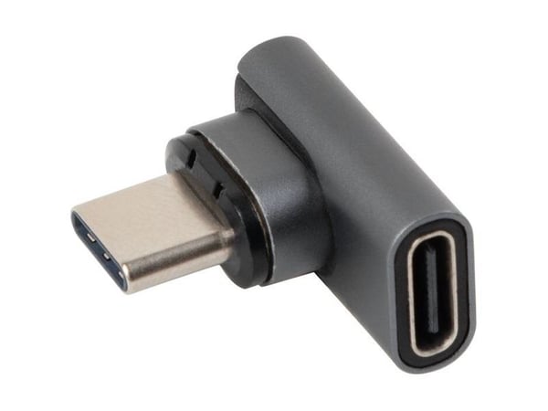 MicroConnect - USB-C-utvider - USB-C (hann) vinklet, magnetisk til USB-C (hunn)