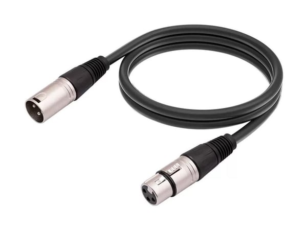 MicroConnect - Audiokapeli - XLR3 han til XLR3 hun - 10 m - lajittelu