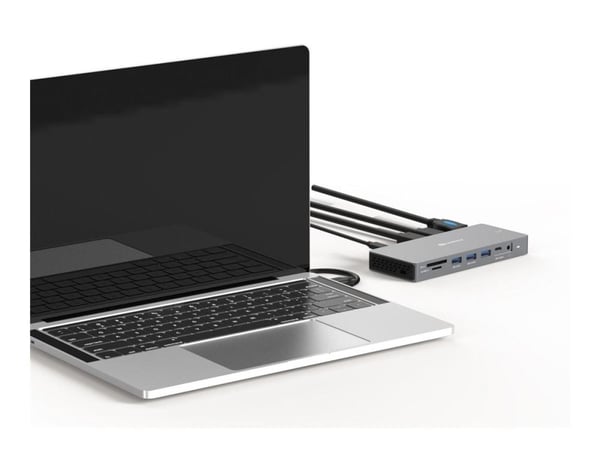 Sandberg 13-in-1 Pro - Dockningsstation - USB-C - DP, 2 x HDMI - 1GbE