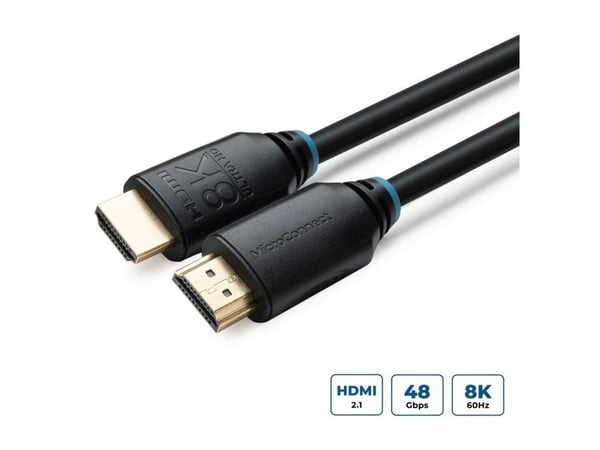 MicroConnect - Ultra High Speed - HDMI-kabel - HDMI hann til HDMI hann - 10 m - svart - 8K 60Hz støtte