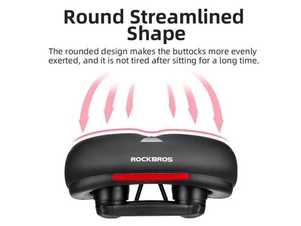 Bicycle saddle Rockbros AQ-6090R (Black-Red)