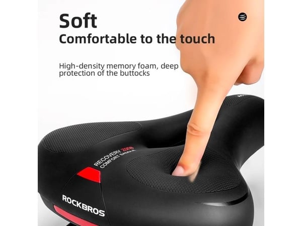Bicycle saddle Rockbros AQ-6090R (Black-Red)