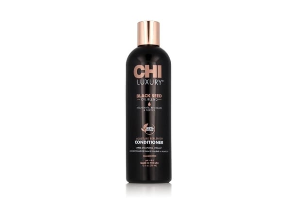 CHI LUXURY_Black Seed Oil hoitoaine kuiville ja vaurioituneille hiuksille 355ml