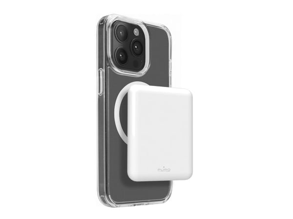 PURO Power Mag, 5000 mAh, Langaton lataaminen, Valkoinen