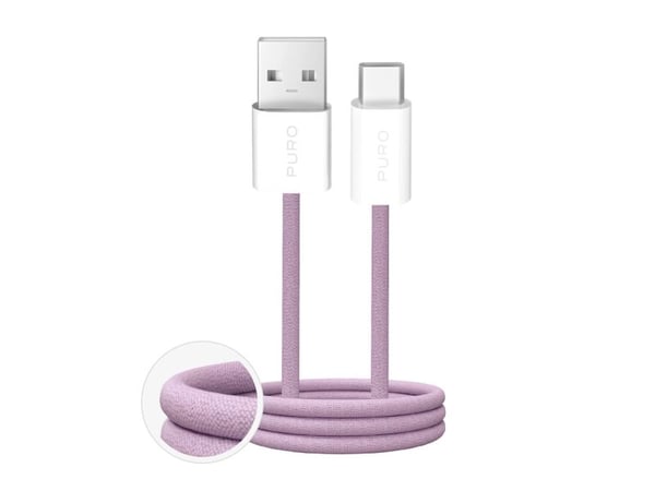PURO Fabrik 2.0 USB-A - USB-C opladnings- og synkroniseringskabel