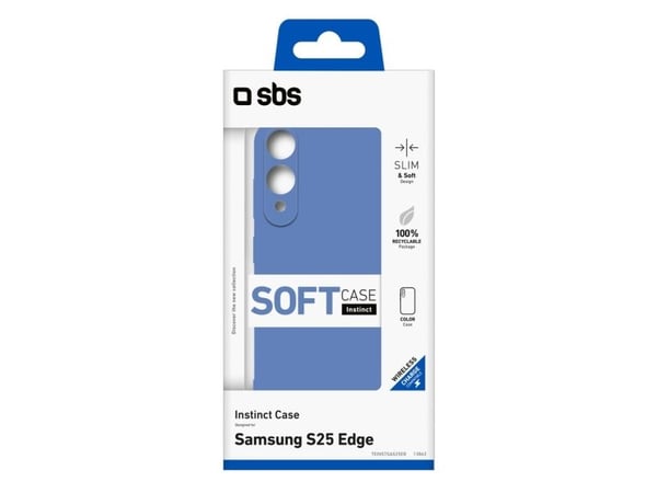 SBS TEINSTSAS25EB, Suojus, Samsung, Samsung Galaxy S25 Edge, 16,9 cm (6,66"), sininen