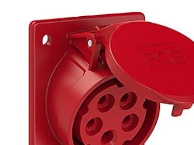Vinopistorasia 16A 5P 400V /80x97/ punainen IP44 TWIST 415-6