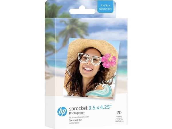HP-kasetit Filmipaperi Zink 3.5x4.25" Hp Sprocket 3x4 -tulostimelle / 20kpl.