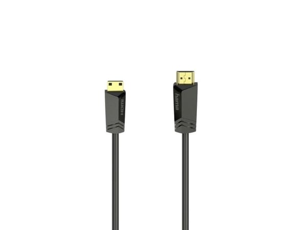 Hama Essential Line - HDMI-kabel med Ethernet - HDMI plugg til HDMI plugg - 1.5 m - skjermet - svart - 4K-støtte