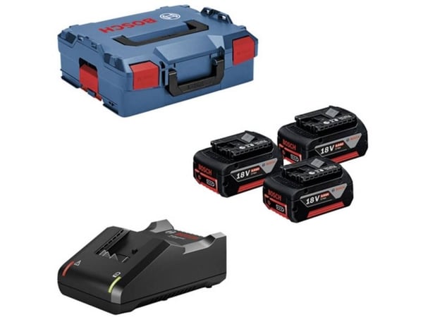 Bosch 0615990L3T akkusarja 18 V 3x5,0 Ah + GAL18V-40 laturi