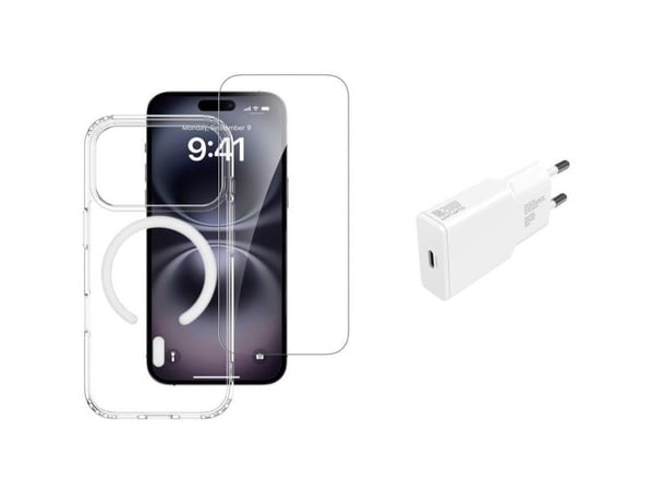 4smarts 541558, Border, Apple, iPhone 17 Pro, 16 cm (6.3"), Gjennomsiktig, Hvit