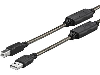 VivoLink - USB-kabel - USB (hann) til USB-type B (hann) - USB 2.0 - 15 m - aktiv