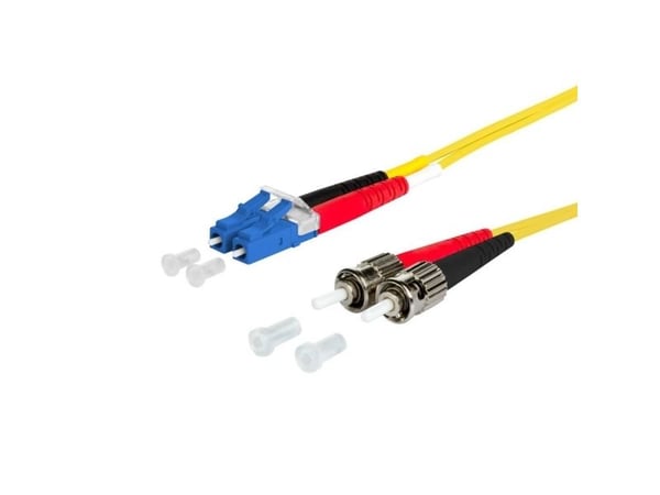 METZ CONNECT OpDAT -liitäntäkaapeli, LC-D/2xST OS2, 5 metriä