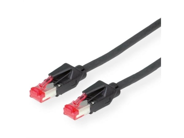 Dätwyler Cables S/FTP Patch cable Cat6, Black, 1m, 1 m, Sort
