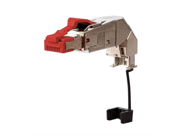 METZ CONNECT 25G RJ45 field plug pro 360, RJ45, Punainen, Uros, Kulmikas, Muovi, Sinkki, Nikkeli/Kulta