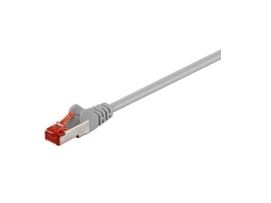 MicroConnect - Nettverkskabel - RJ-45 (hann) til RJ-45 (hann) - 25 cm - skjermet, beskyttet tvunnet parkabel (STTP) - CAT 6 - halogenfri - grå