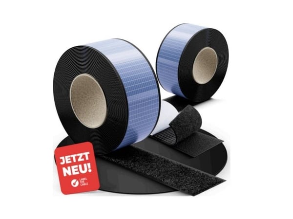 Label-the-cable LTC 1610-5-50, musta, Kiinnittävä, 5 m, 50 mm