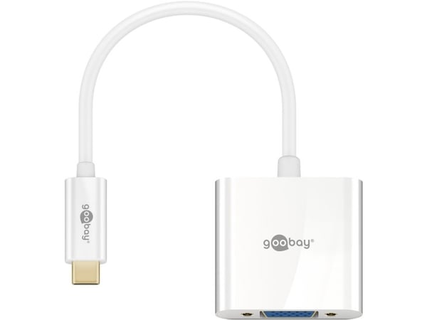 goobay - Extern videoadapter - USB-C - VGA - vit