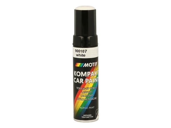 Lakstift akryl autolak hvid 12ml