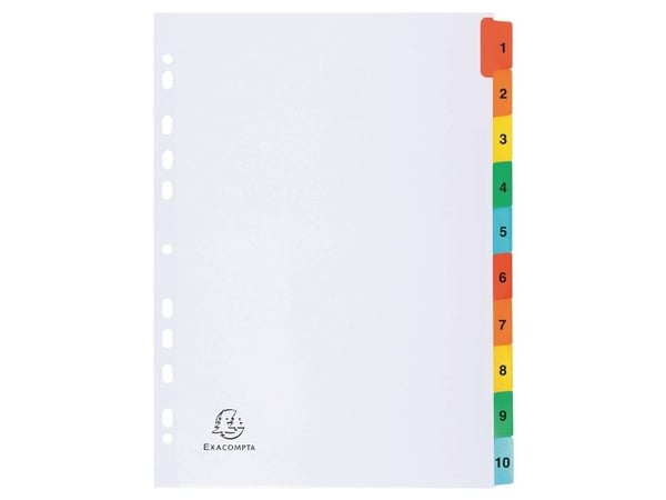 Registrer exacompta mylar 1-10