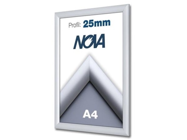 Snapramme Agenda A4 Twin Light 25mm aluramme til væg