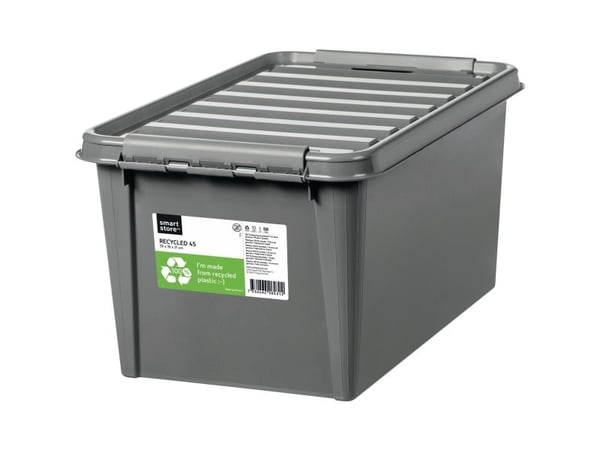Förvaringsbox, Smartstore Recycled 45, 46 l, HxBxL: 31 x 39 x 59 cm, grå