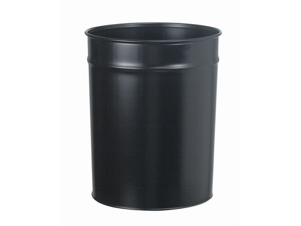 Papirkurv TWIN Metal 20 ltr. sort