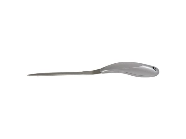 Papirkniv, ALBA Oulcut, ABS-plast, Metal, HxBxL: 2.3 x 2.7 x 24 cm, grå