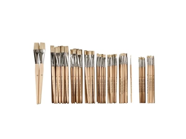 Pensel Nature Line storpakke, kort skaft, pakke a 120 stk.