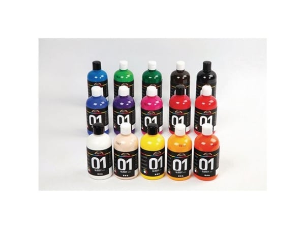 Akrylfärg A-Color Blank ass. färger (15 x 500 ml)