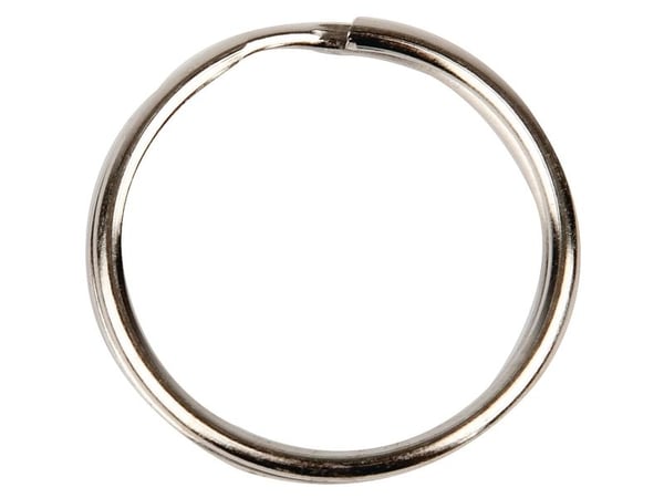 Nøgleringe, metal, Ø: 25 mm, pakke med 100 stk