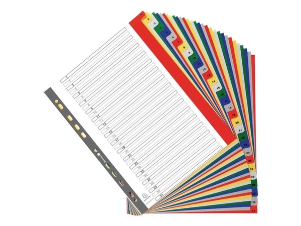 Registrer Exacompta, 1-31, plast, A4+