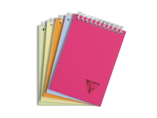 Notesblok, Clairefontaine Linicolor Fresh, A6, linjeret, 80 ark, 90 g