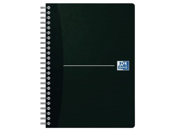 Oxford Smart Black 100102565 ruutuvihko A5, 5 mm, musta