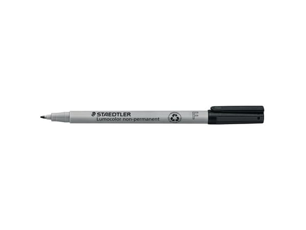 STAEDTLER Lumocolor 316 - Markør - ikke-permanent - svart - vannbasert blekk - 0.6 mm - fin
