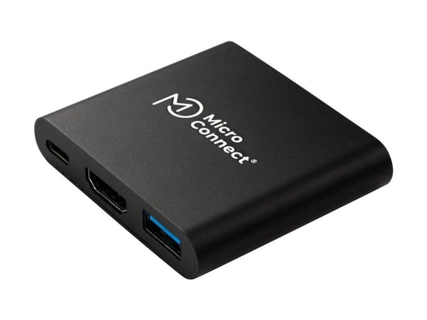 Microconnect MC-HUBAV1, dokking, Hvid, 30 g, 282 mm, 99 mm, 48 mm