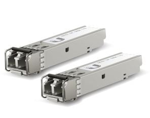 Ubiquiti U Fiber - SFP+ transceivermodul - 10GbE - LC multimodus - opp til 300 m - 850 nm (en pakke 2)