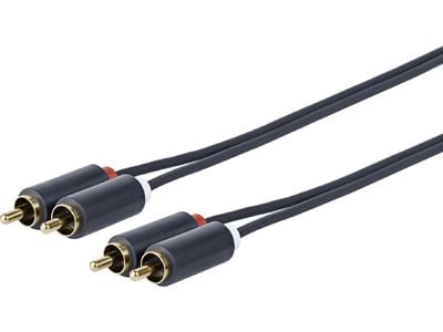 VivoLink - Äänikaapeli - RCA x 2 uros - RCA x 2 uros - 50 cm - kaksoissuojattu