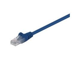 MicroConnect - Nettverkskabel - RJ-45 (hann) til RJ-45 (hann) - 25 cm - UTP - CAT 5e - flertrådet - blå