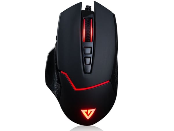 Modecom MC-GMX4, Høyre hendt, Optisk, USB Type-A, 7200 DPI, Sort, Rød