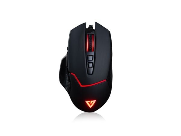 Modecom MC-GMX4, Oikeakätinen, Optinen, USB A-tyyppi, 7200 DPI, Musta, Punainen