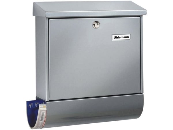 Postbox Burg Wächter VARIO 8672 Si Stålplatta Silver Nyckellås