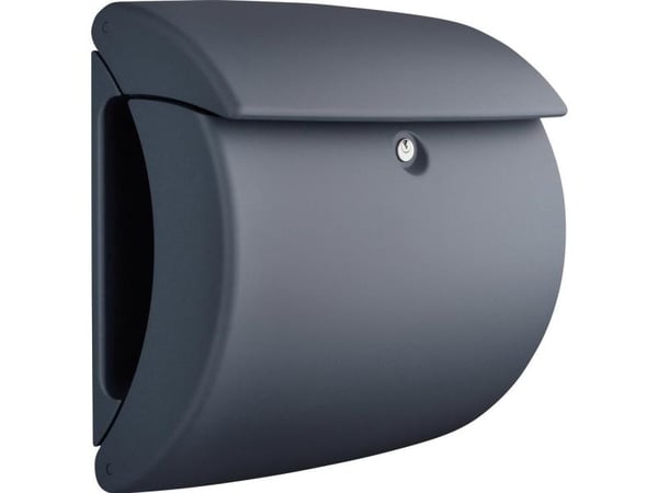 Burg Wächter 35650 PEARL 886 postkasse i plast/granittgrå (matt) med nøkkellås