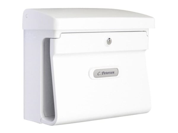 Postbox Burg Wächter BREMEN 885 W Plast Vit Nyckellås