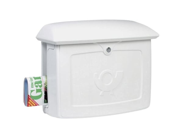 Postbox Burg Wächter MALMÖ 889 W Plast Vit Nyckellås