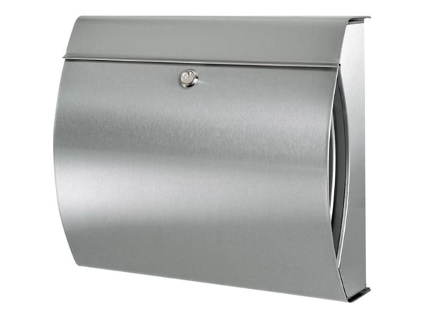 Postbox Burg Wächter VERONA 3844 ES Rostfritt stål Silver Nyckellås