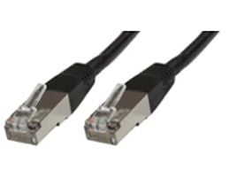 MicroConnect - Nettverkskabel - RJ-45 (hann) til RJ-45 (hann) - FTP - CAT 6 - med støvel - svart